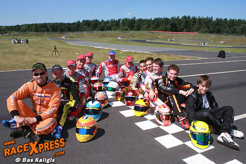 Rotax Euro: Nederlanders en Belgen domineren: poles voor De Laat, Esmeijer, Adams en De Ruwe
